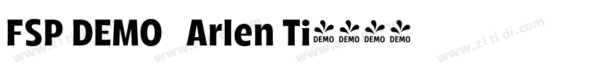 FSP DEMO   Arlen Ti字体转换